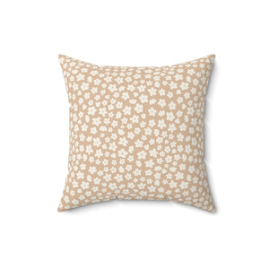 Petite Floral Elegance Square Pillow