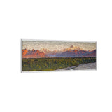 Golden Sunset on Denali Range, Alaska