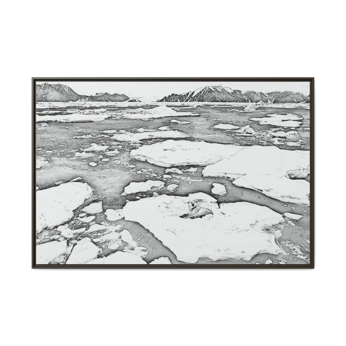 Polar Bear on Sea Ice, Northeast Greenland National Park