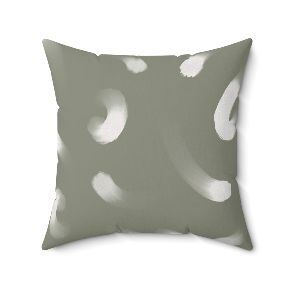 Abstract Brushstroke Square Pillow