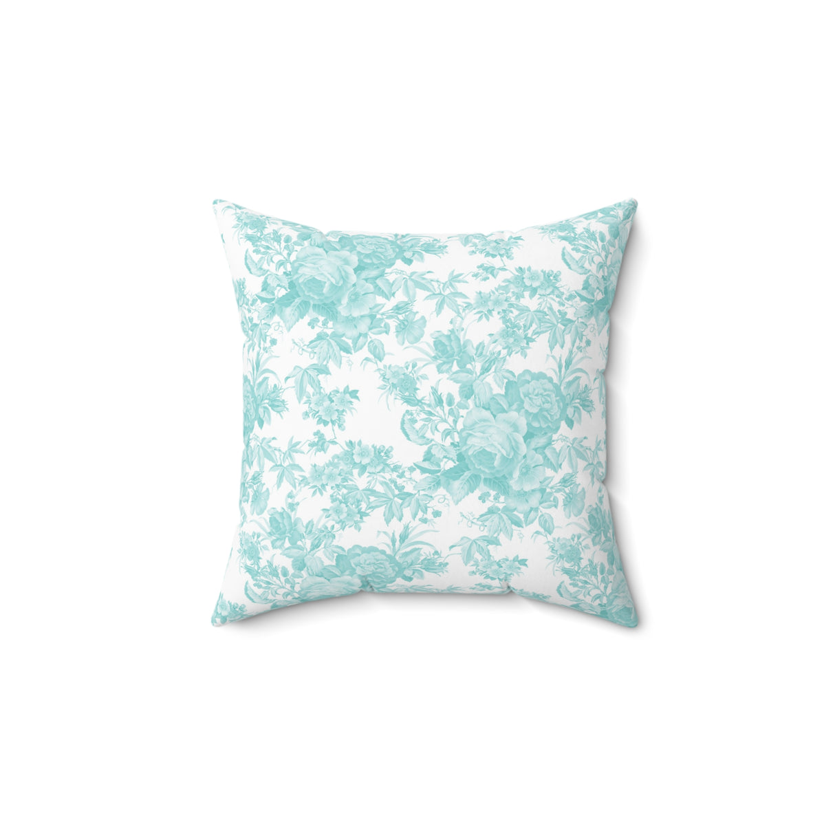 Serenity Floral Toile Square Pillow