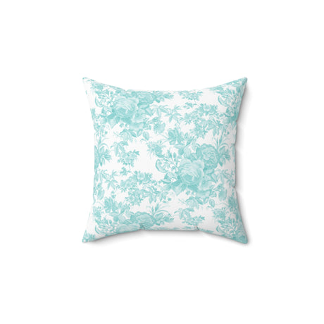 Serenity Floral Toile Square Pillow