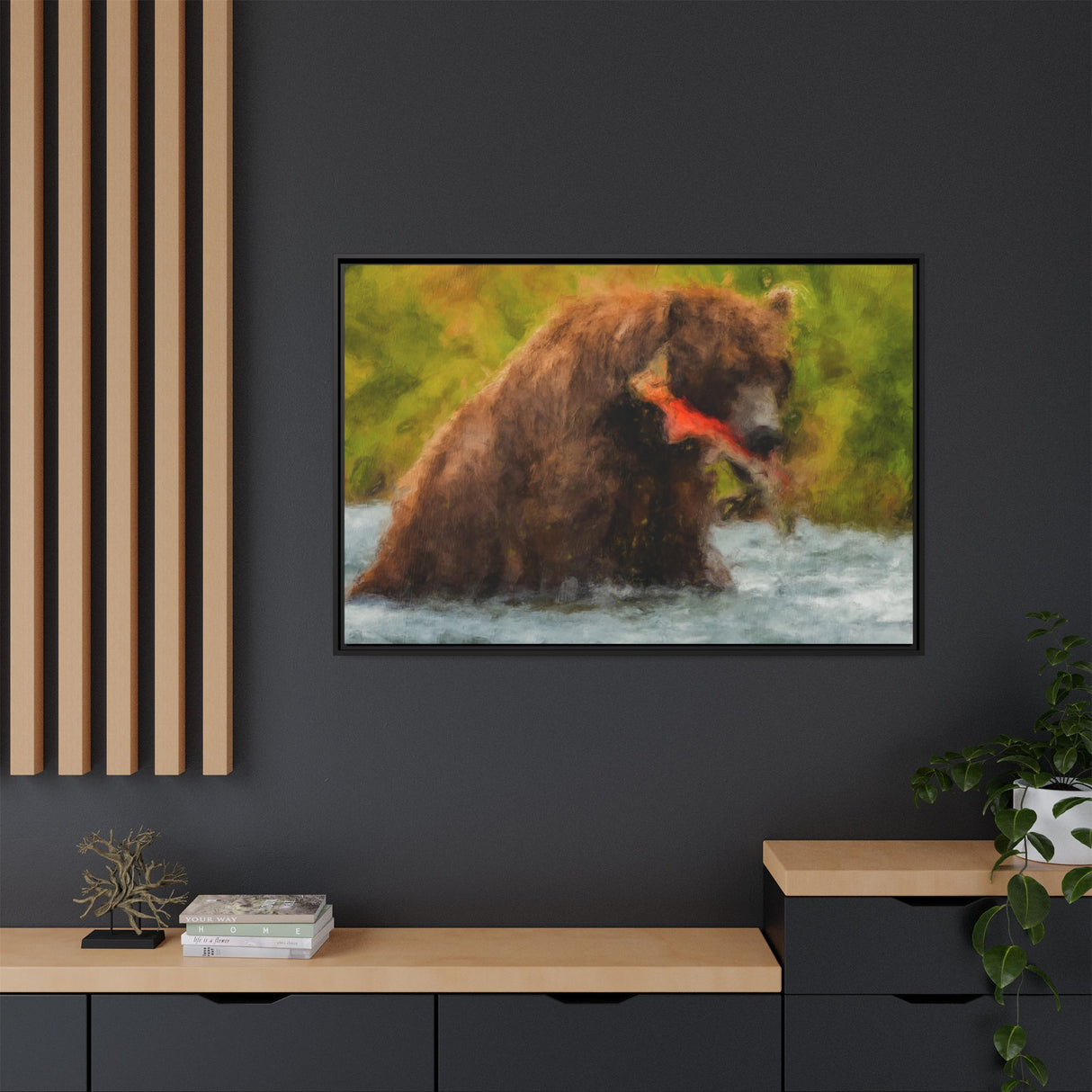 Brown Bear Fishing for Salmon, Katmai National Park