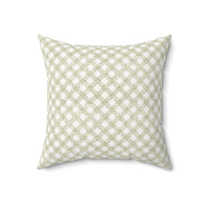 Serene Lattice Square Pillow