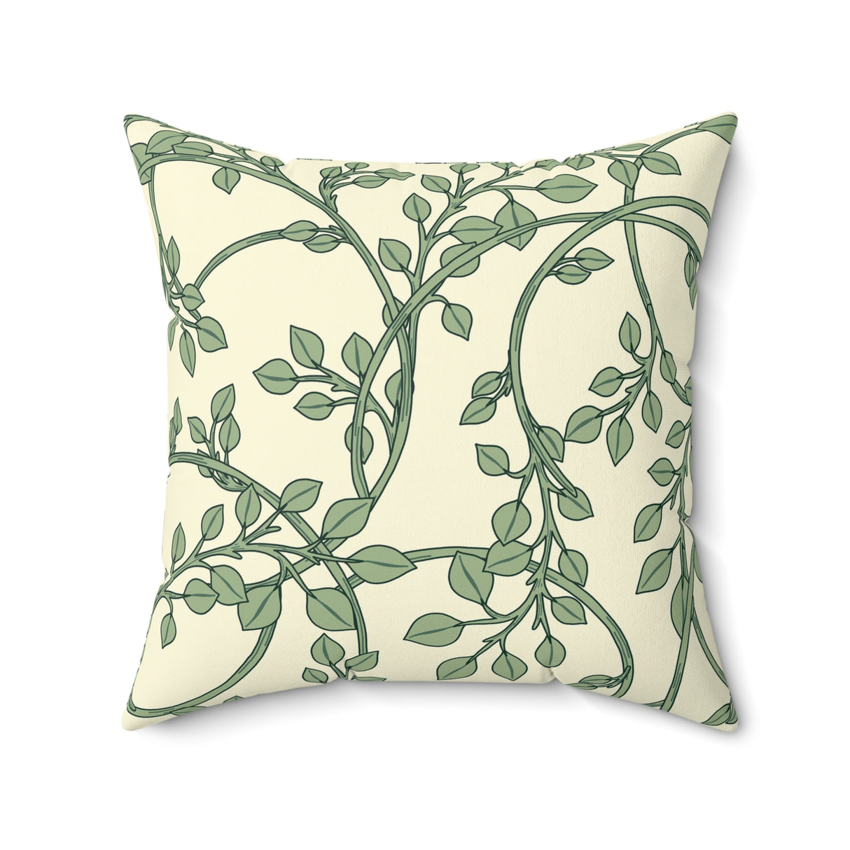 Verdant Vines Serenity Square Pillow