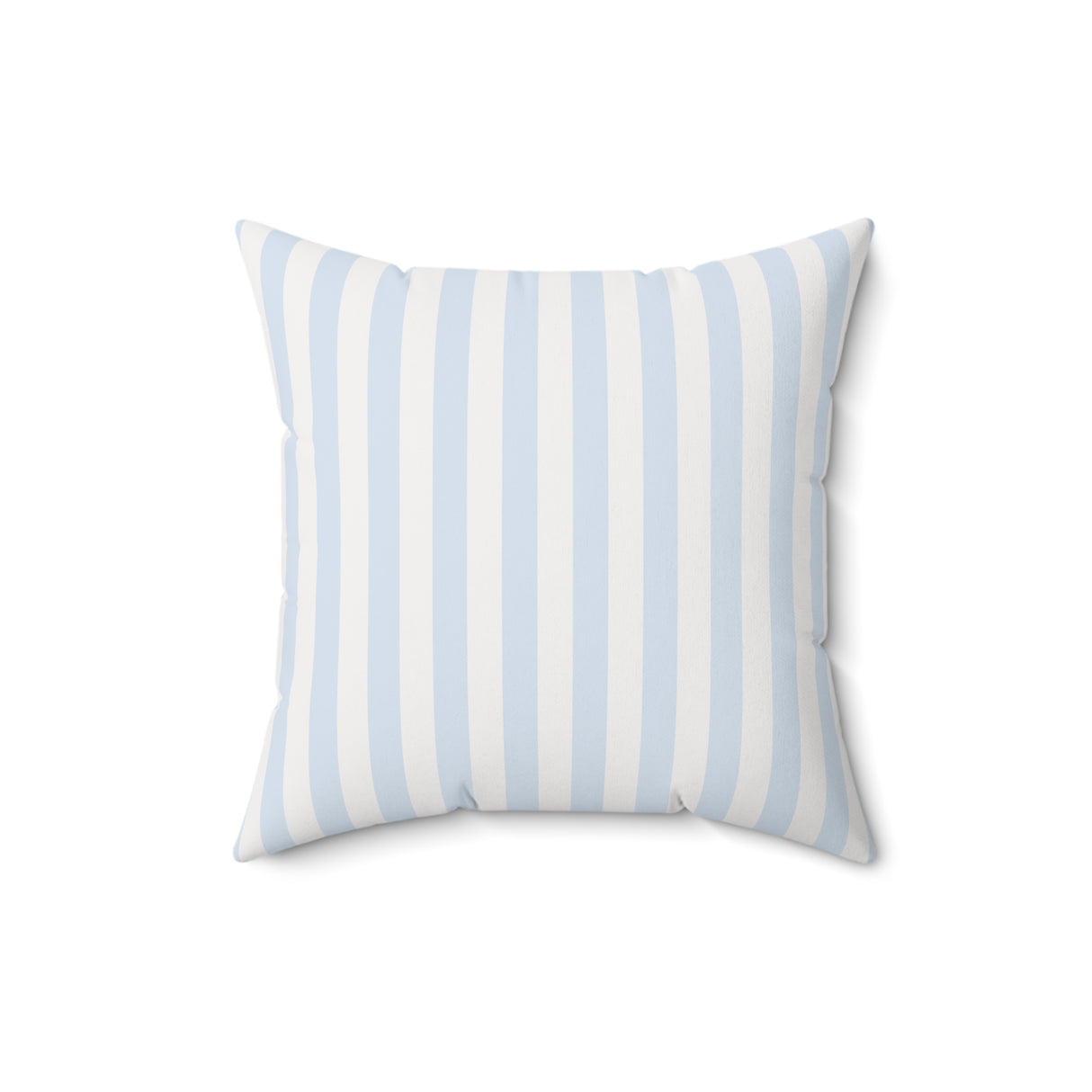 Serene Coastal Stripes Square Pillow