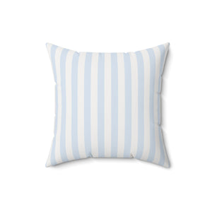 Serene Coastal Stripes Square Pillow