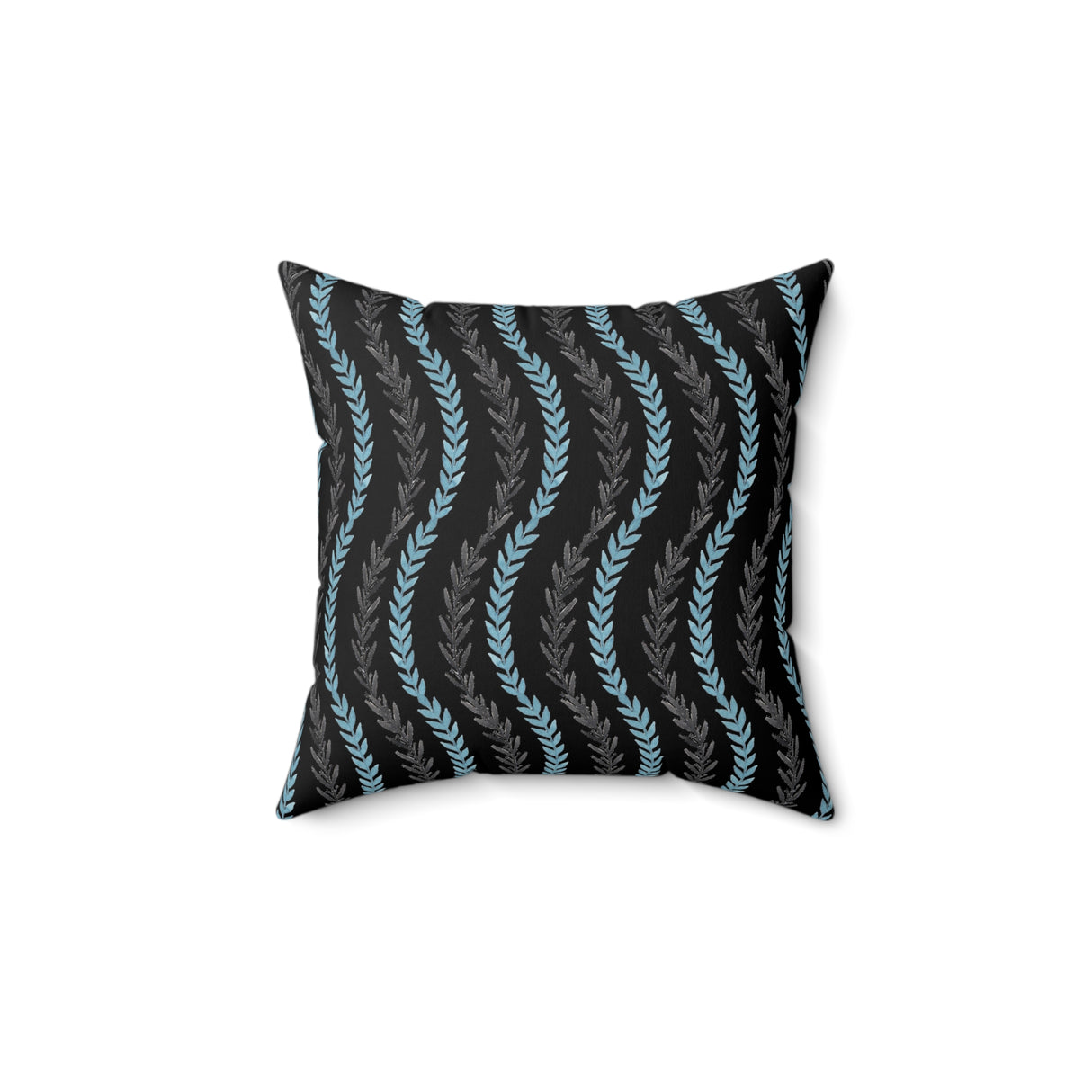 Wavy Vine Elegance Square Pillow