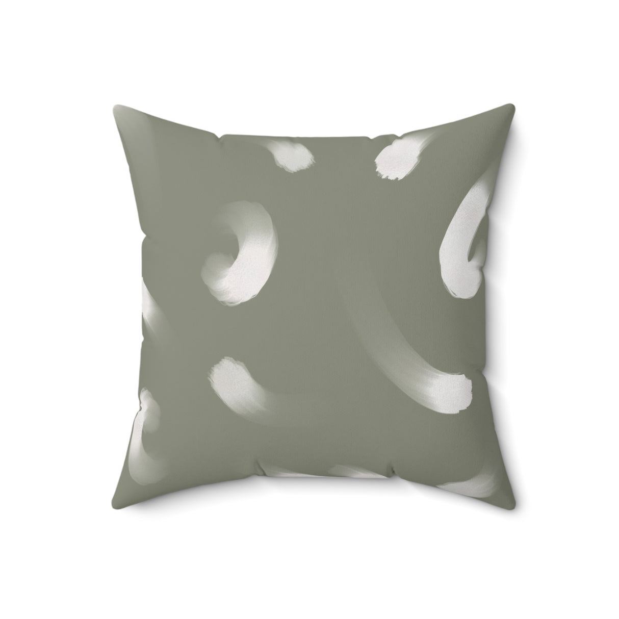 Abstract Brushstroke Square Pillow