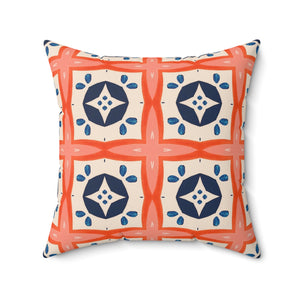 Playful Geo Harmony Square Pillow