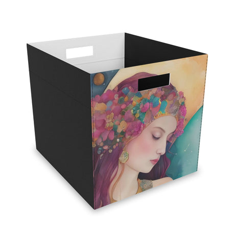 Cosmic Embrace Watercolor Felt Storage Box - Cosmic Embrace Collection