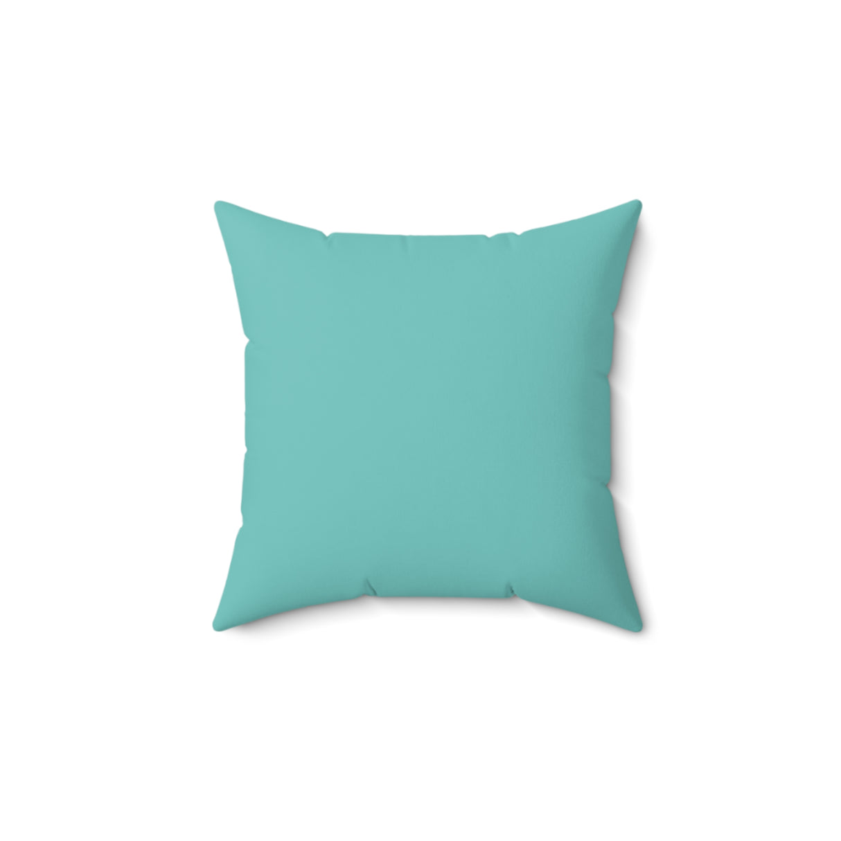 Tropical Aqua Blossoms Square Pillow