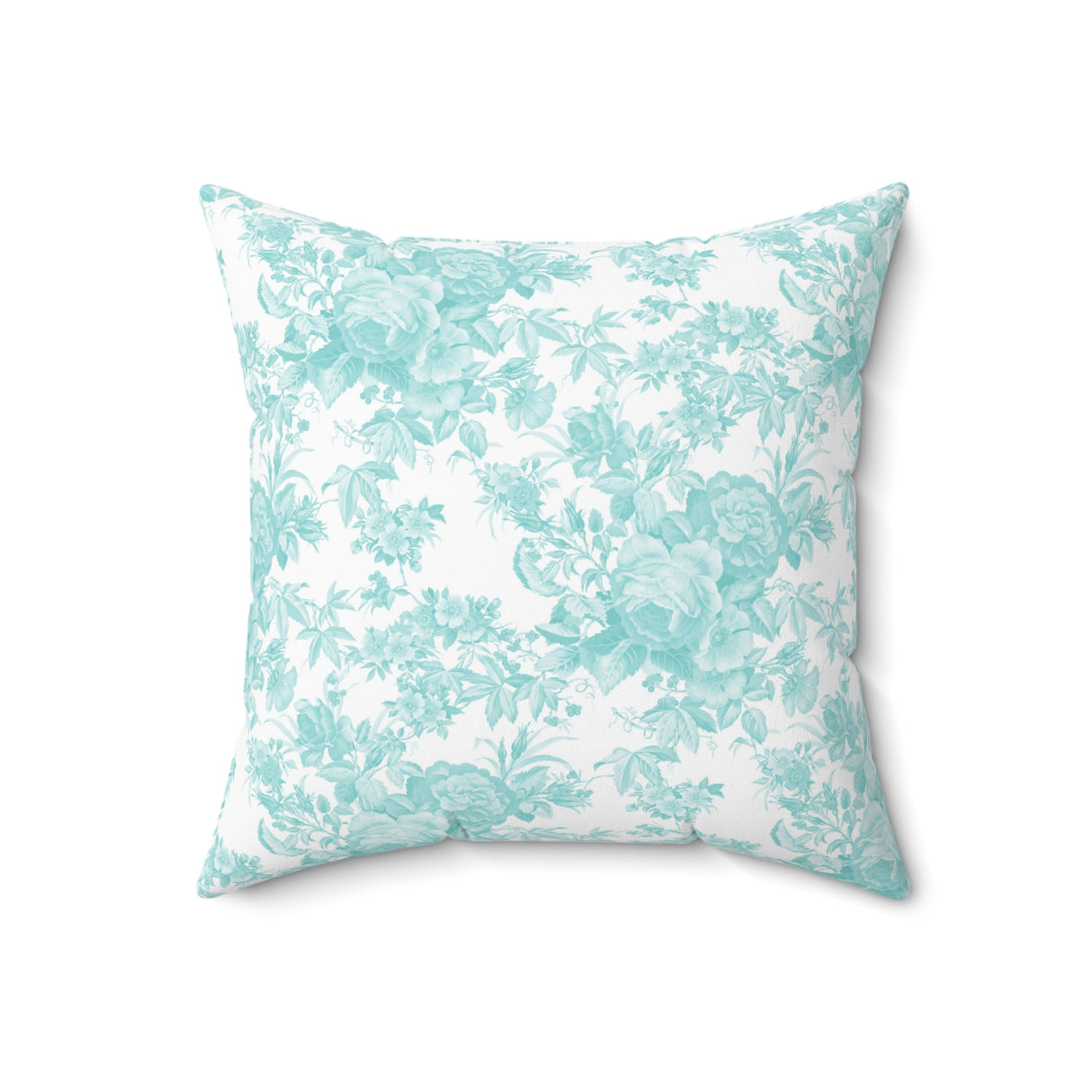 Serenity Floral Toile Square Pillow