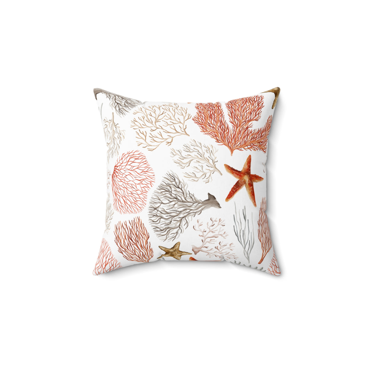 Coral Reef Harmony Square Pillow