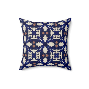 Royal Indigo Pattern Square Pillow