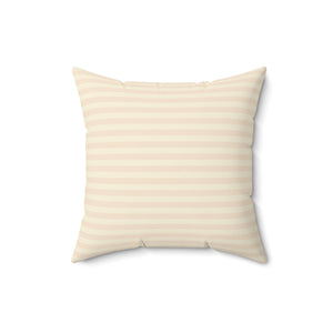 Soft Striped Elegance Square Pillow