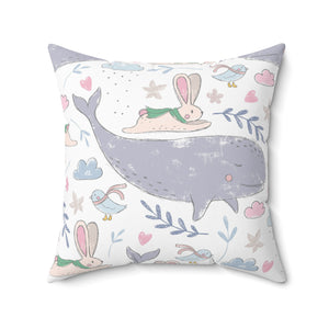 Whimsical Arctic Dreams Square Pillow