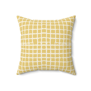 Woven Gold Harmony Square Pillow