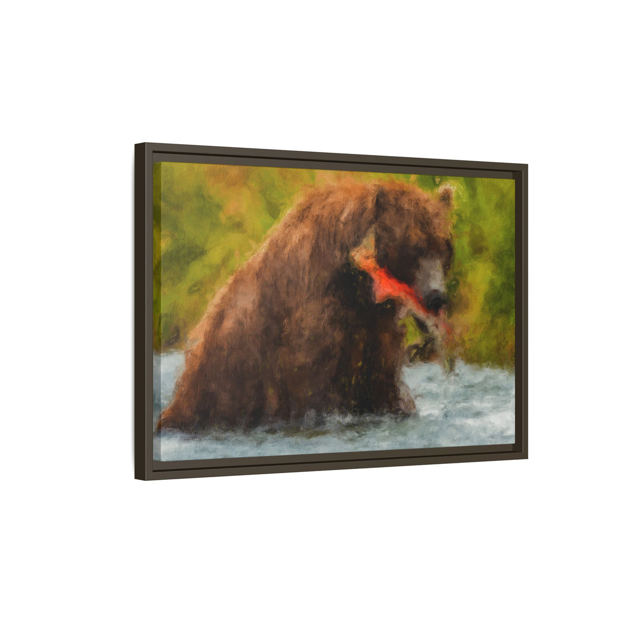 Brown Bear Fishing for Salmon, Katmai National Park