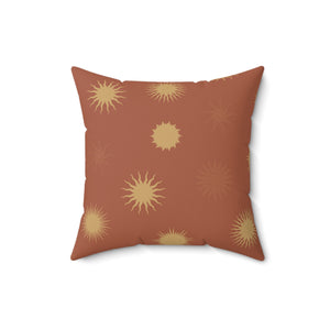 Sunburst Elegance Square Pillow