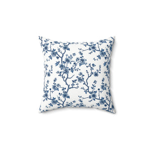 Indigo Elegance Square Pillow