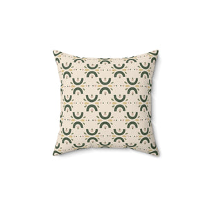 Minimalist Meadow Vibe Square Pillow