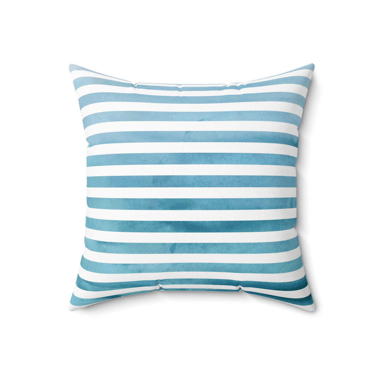 Oceanic Stripes Serenity Square Pillow