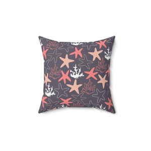 Coral Seas Square Pillow