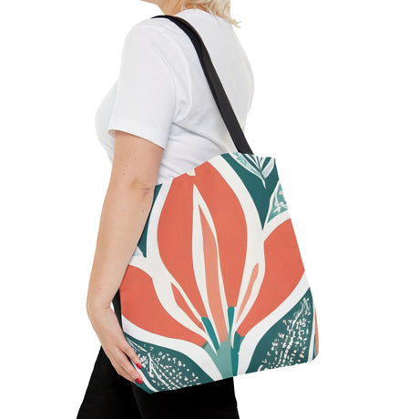 Paisley Tulip Fusion Tote Bag - Paisley Heart Collection