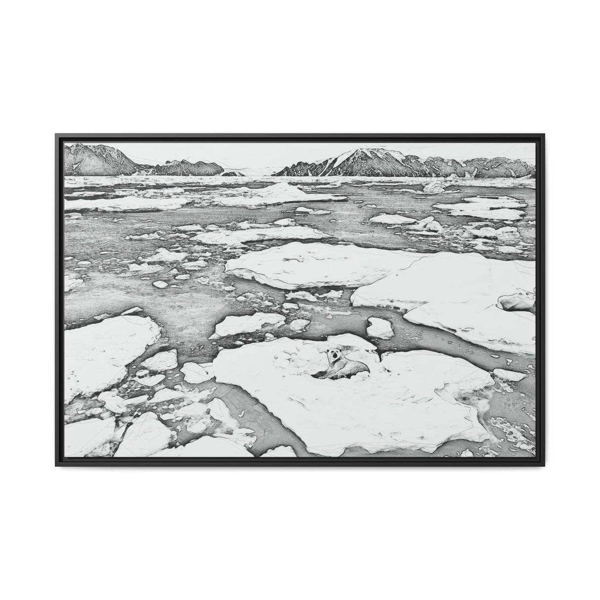 Polar Bear on Sea Ice, Northeast Greenland National Park