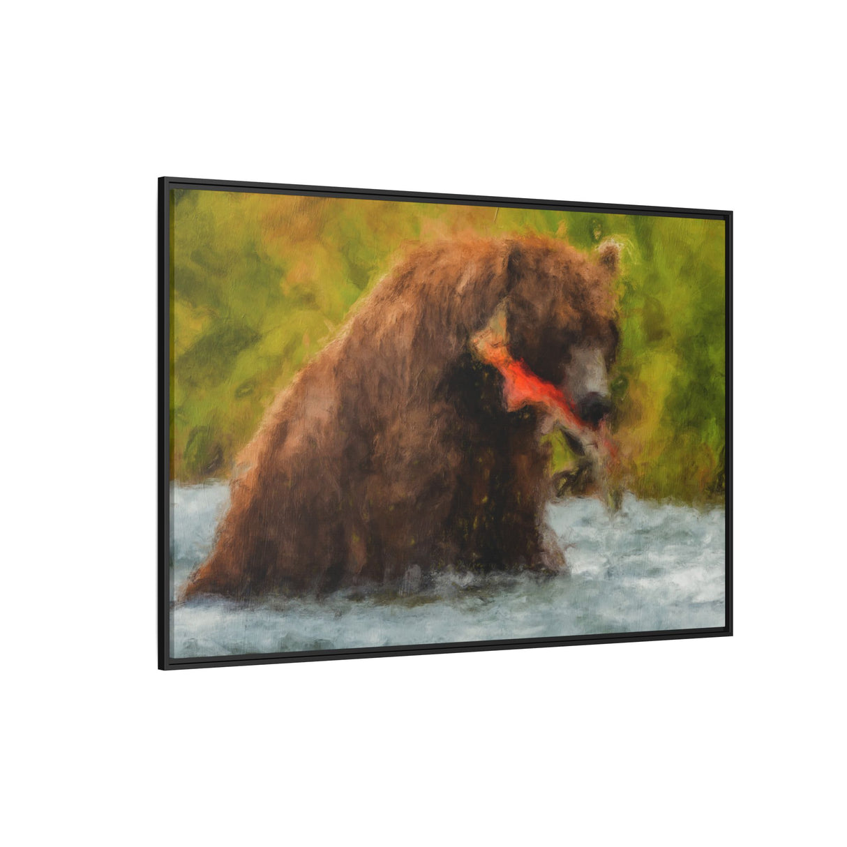 Brown Bear Fishing for Salmon, Katmai National Park