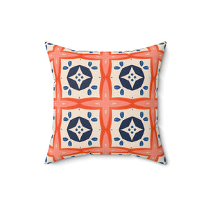 Playful Geo Harmony Square Pillow