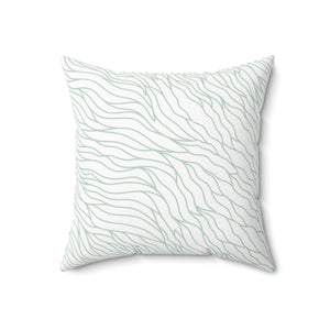 Flowing Wave Serenity Square Pillow