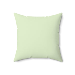 Elegant Mint Rose Garden Square Pillow