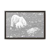 Polar Bear and Cub on the Shore, Torngat Mountains