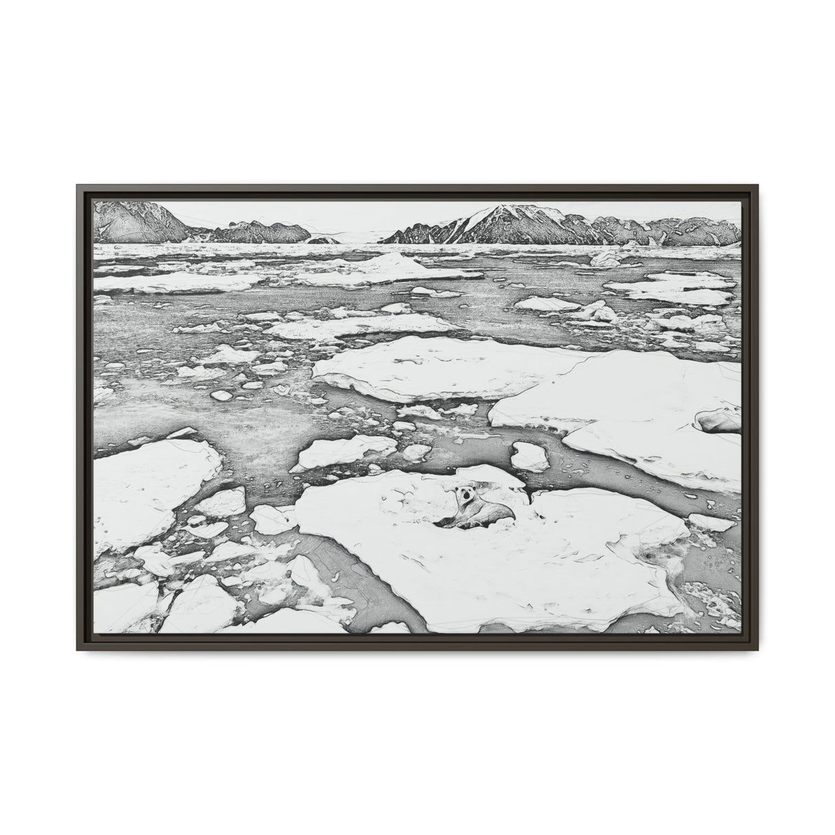 Polar Bear on Sea Ice, Northeast Greenland National Park