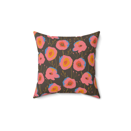 Blooming Sunset Charm Square Pillow