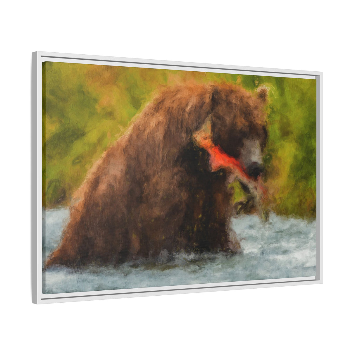 Brown Bear Fishing for Salmon, Katmai National Park