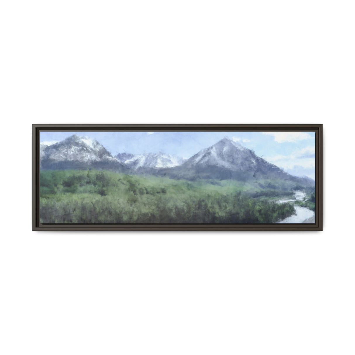 Snowy Peaks and River Valley, Chugach State Park