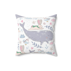 Whimsical Arctic Dreams Square Pillow