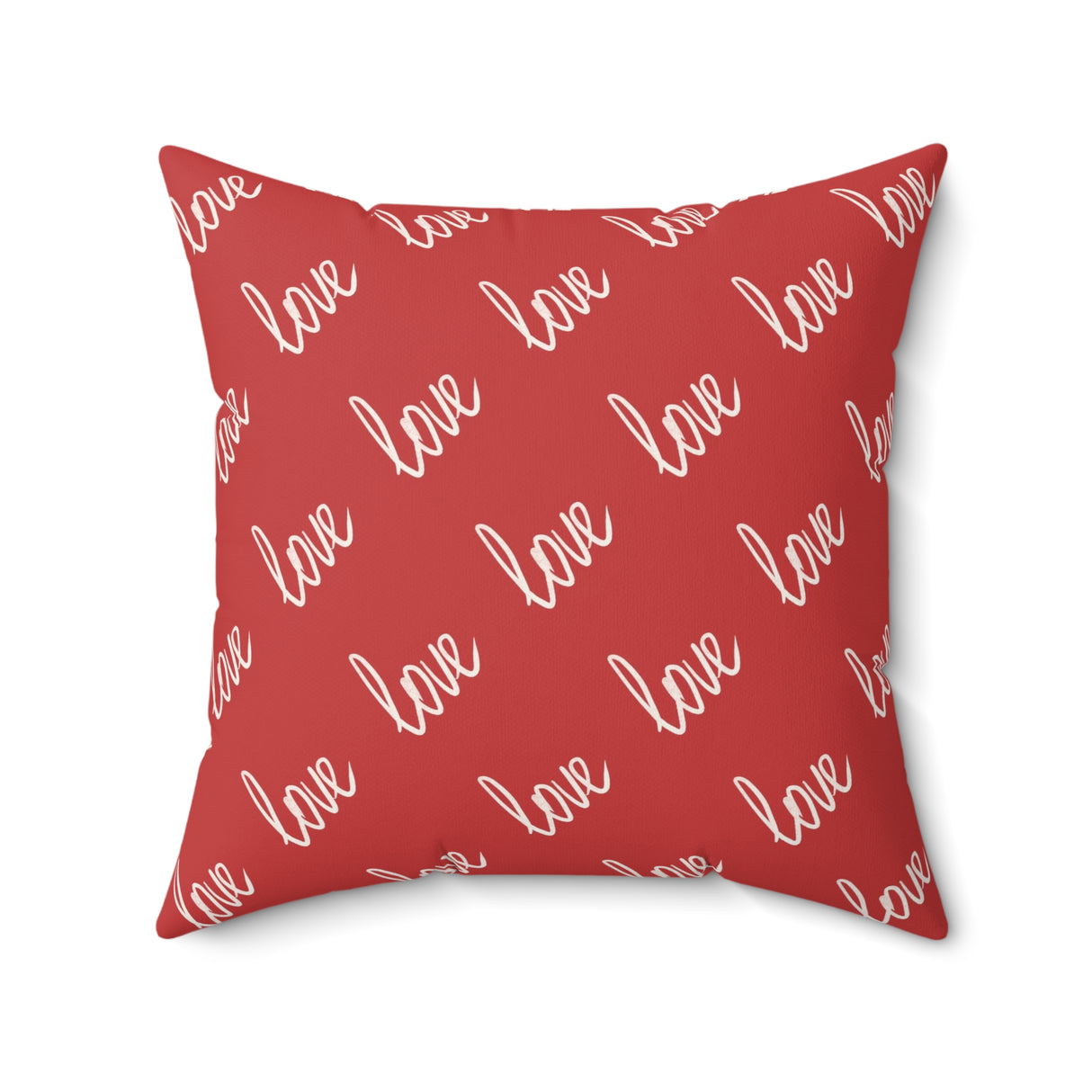 Scripted Love Square Pillow