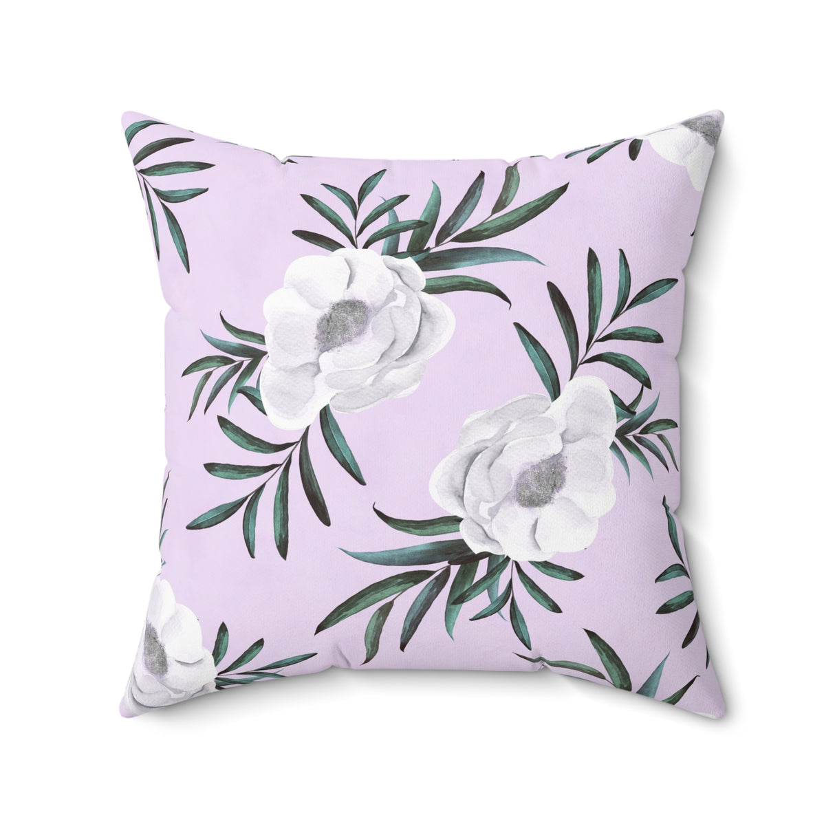 Lavender Grace Bloom Square Pillow