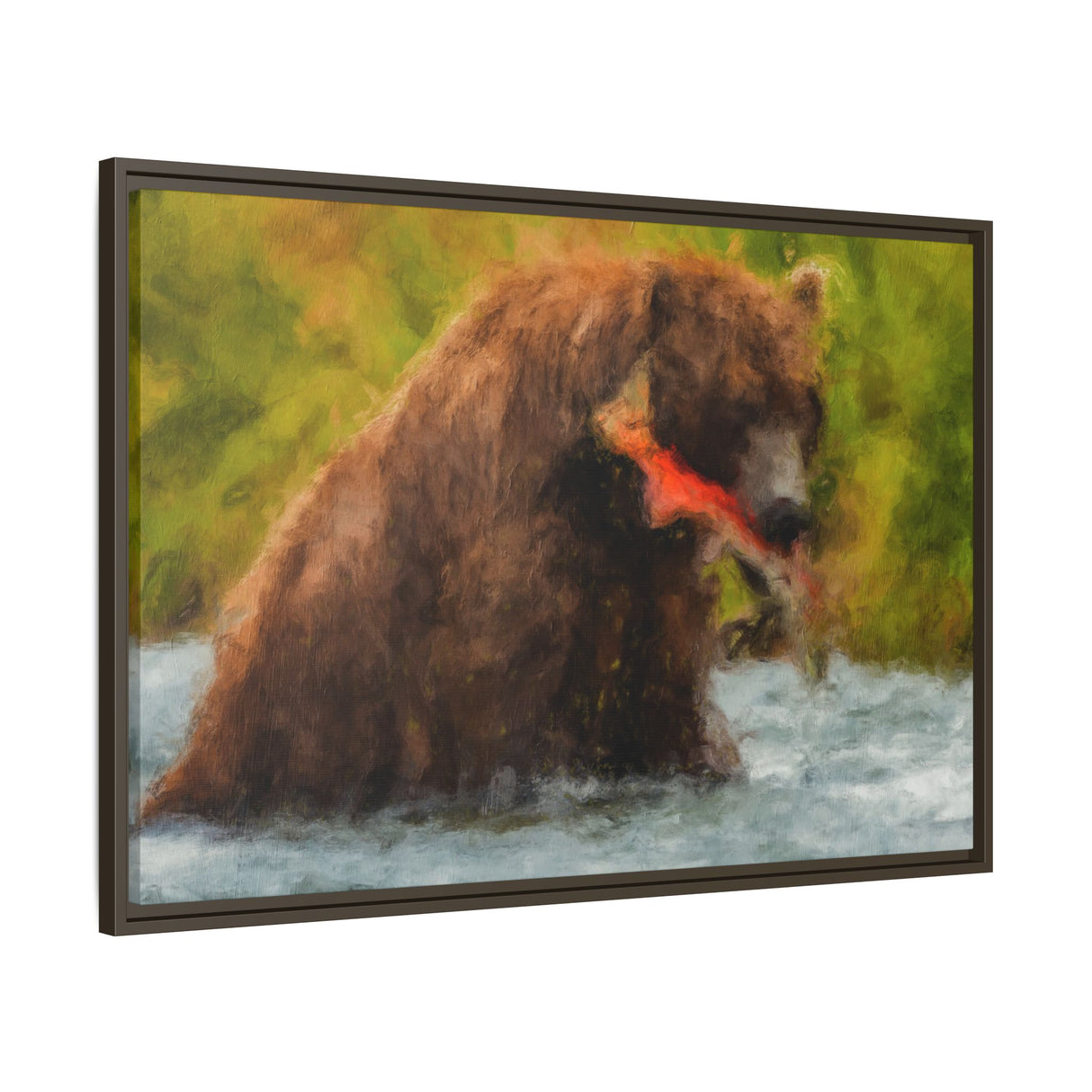 Brown Bear Fishing for Salmon, Katmai National Park