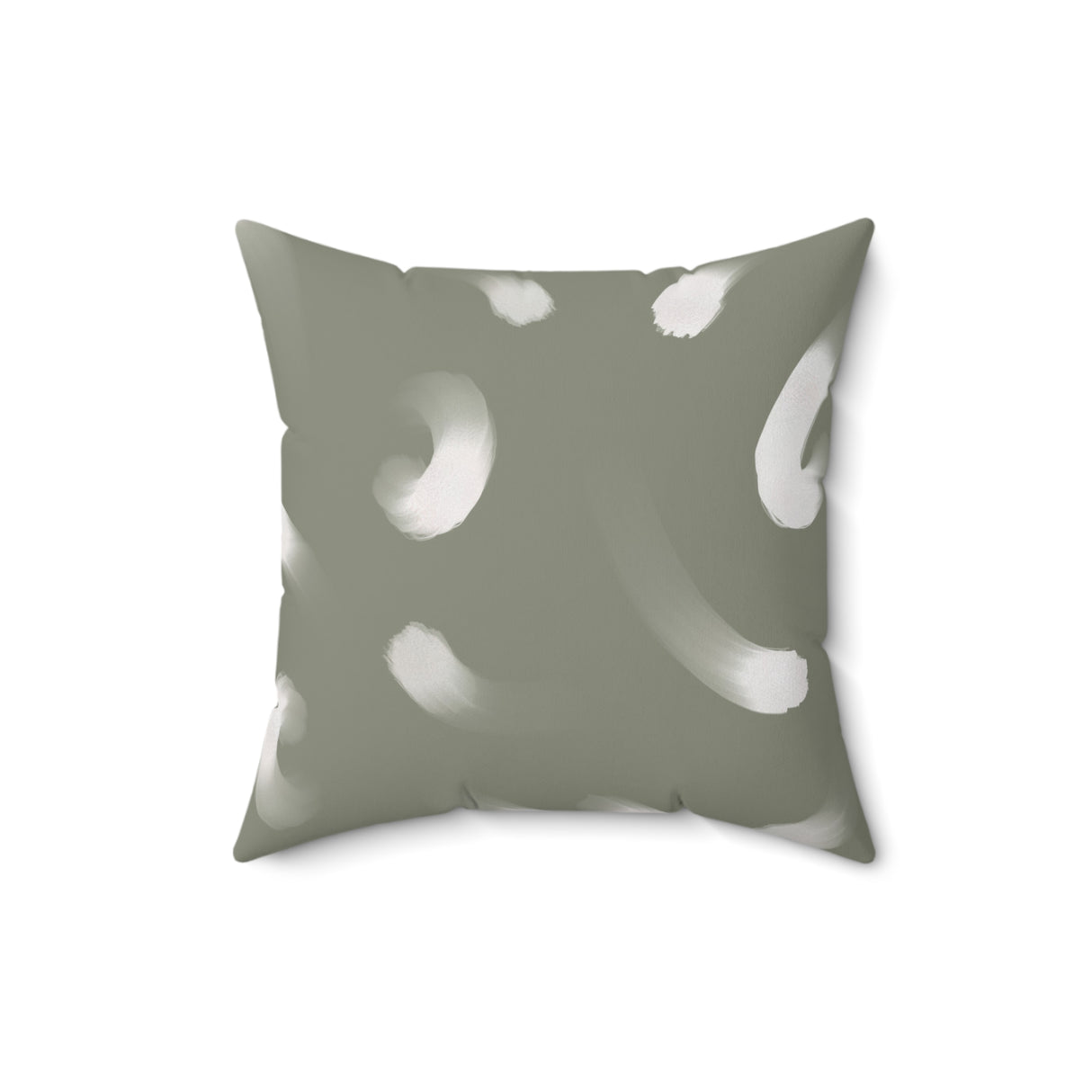 Abstract Brushstroke Square Pillow