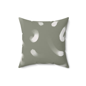 Abstract Brushstroke Square Pillow