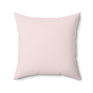 Midnight Blossom Elegance Square Pillow