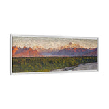 Golden Sunset on Denali Range, Alaska