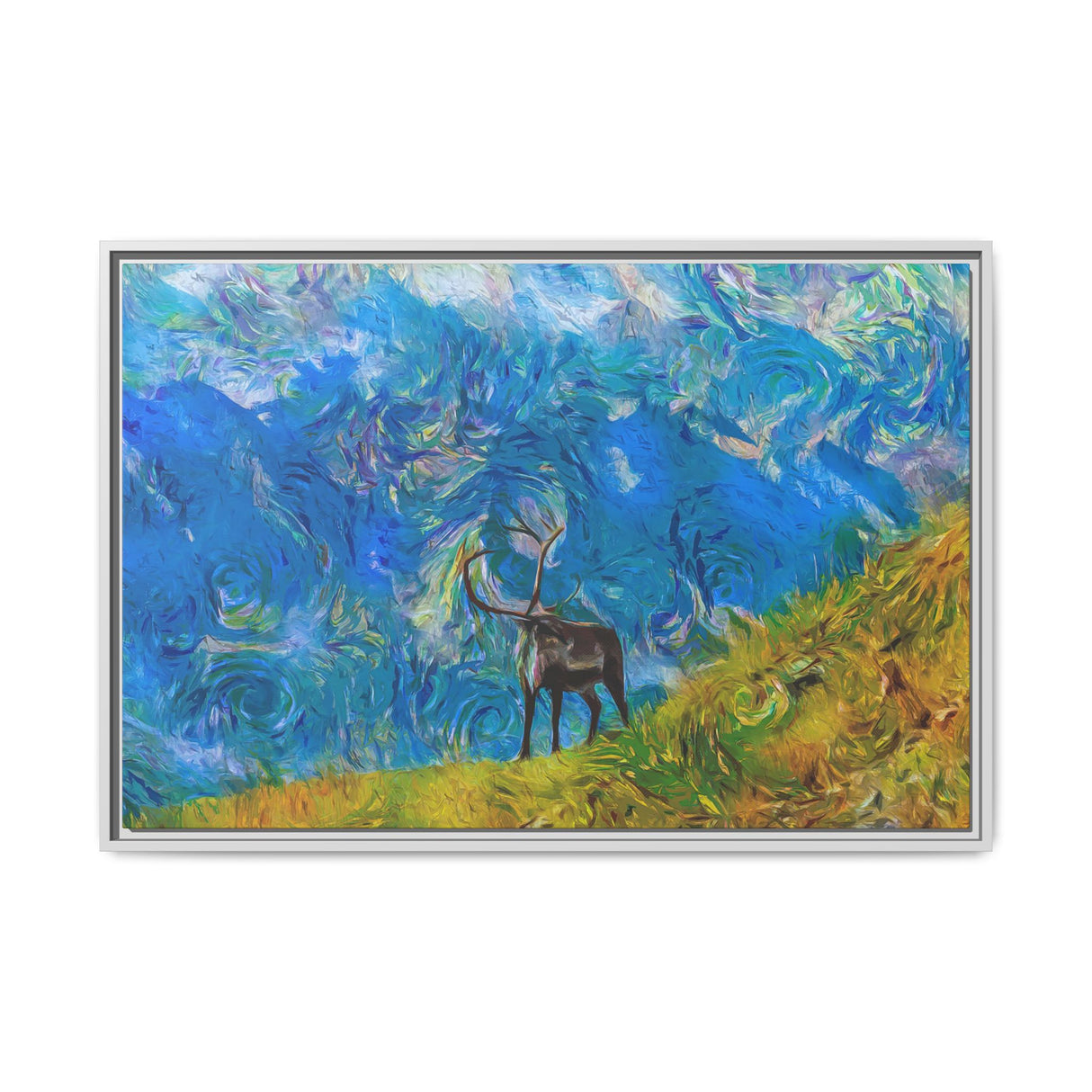 Caribou on Mountain Slope, Kobuk Valley National Park