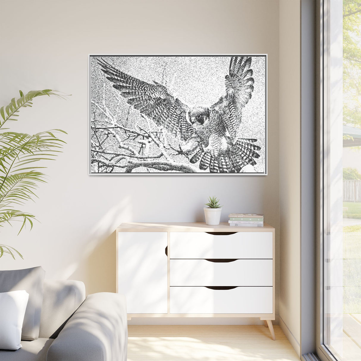 Peregrine Falcon in Flight, Tuktut Nogait National Park