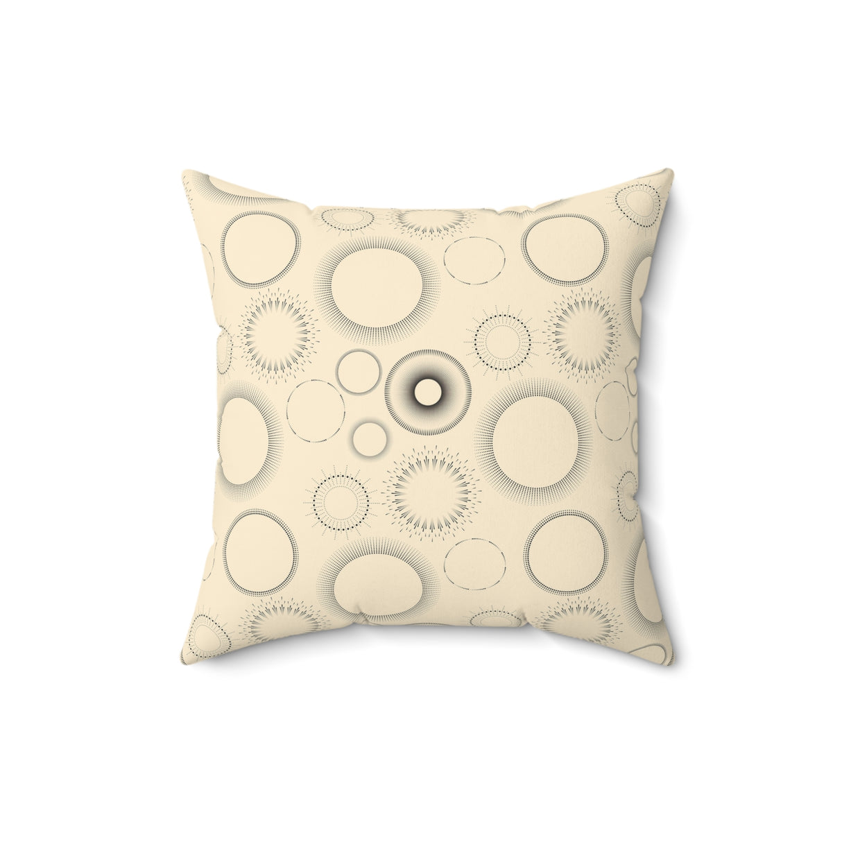 Celestial Halo Elegance Square Pillow